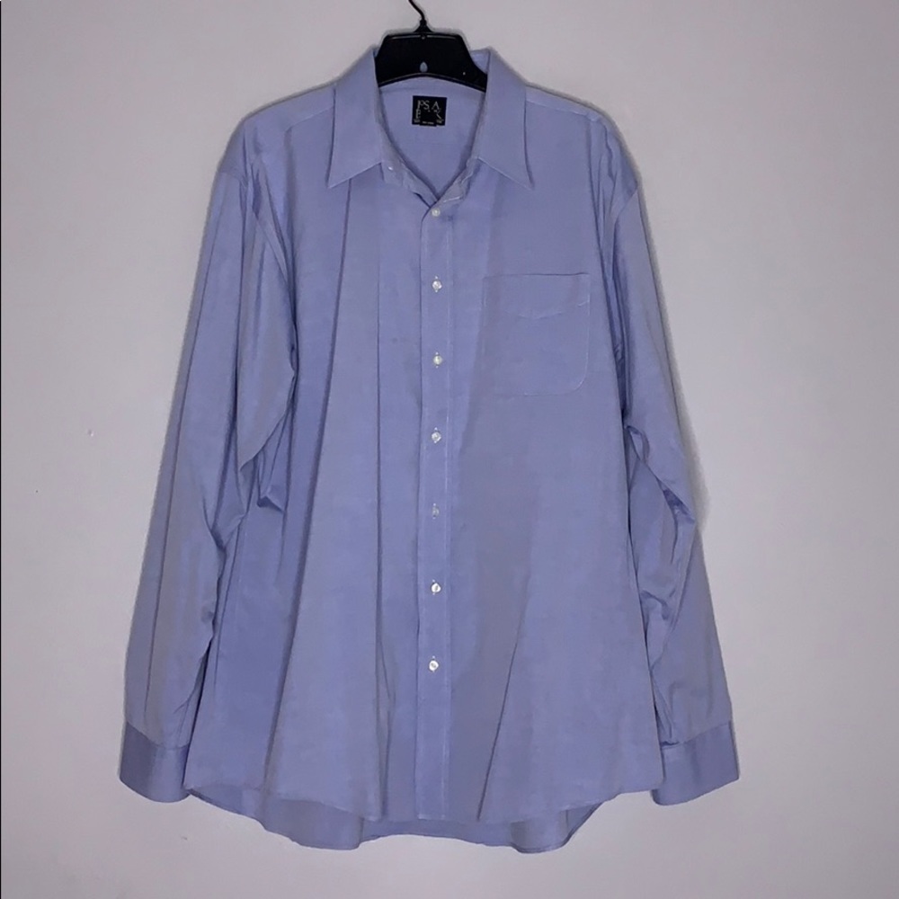 Jos. A. Bank long sleeve blue career professional dress shirt 17.5